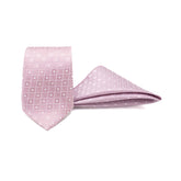 ROSÉ CHARM TIE AND POCKET SQUARE SET